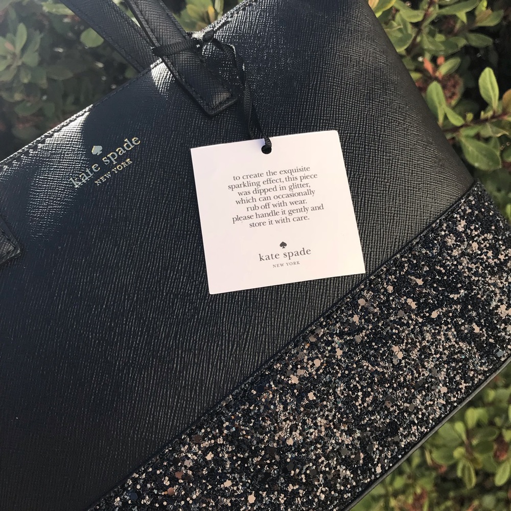 Kate spade Ina Greta court Satchel Black glitter - Picture 6 of 8